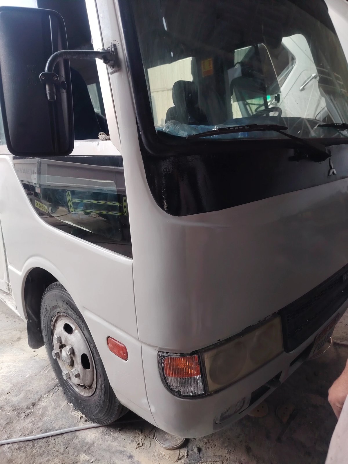 Vehicle after work completed