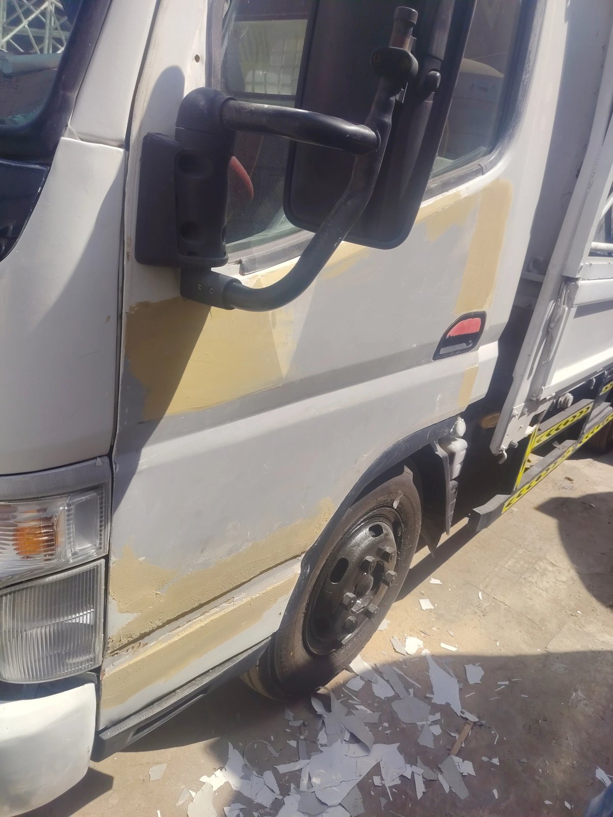 Truck cab panel — damage assessment